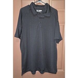 5.11 Tactical Polo Shirt Mens XL Black Solid Performance Tactical Short Sleeve